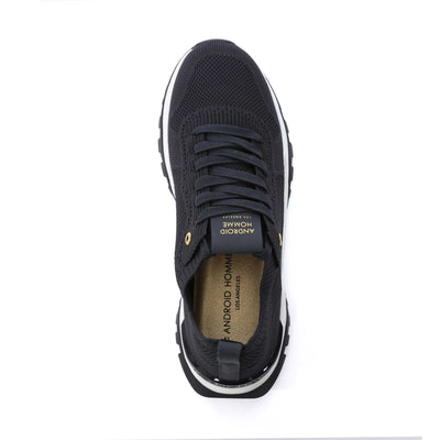 Android Homme Leo Carrillo Trainer in Navy Knit Birdseye