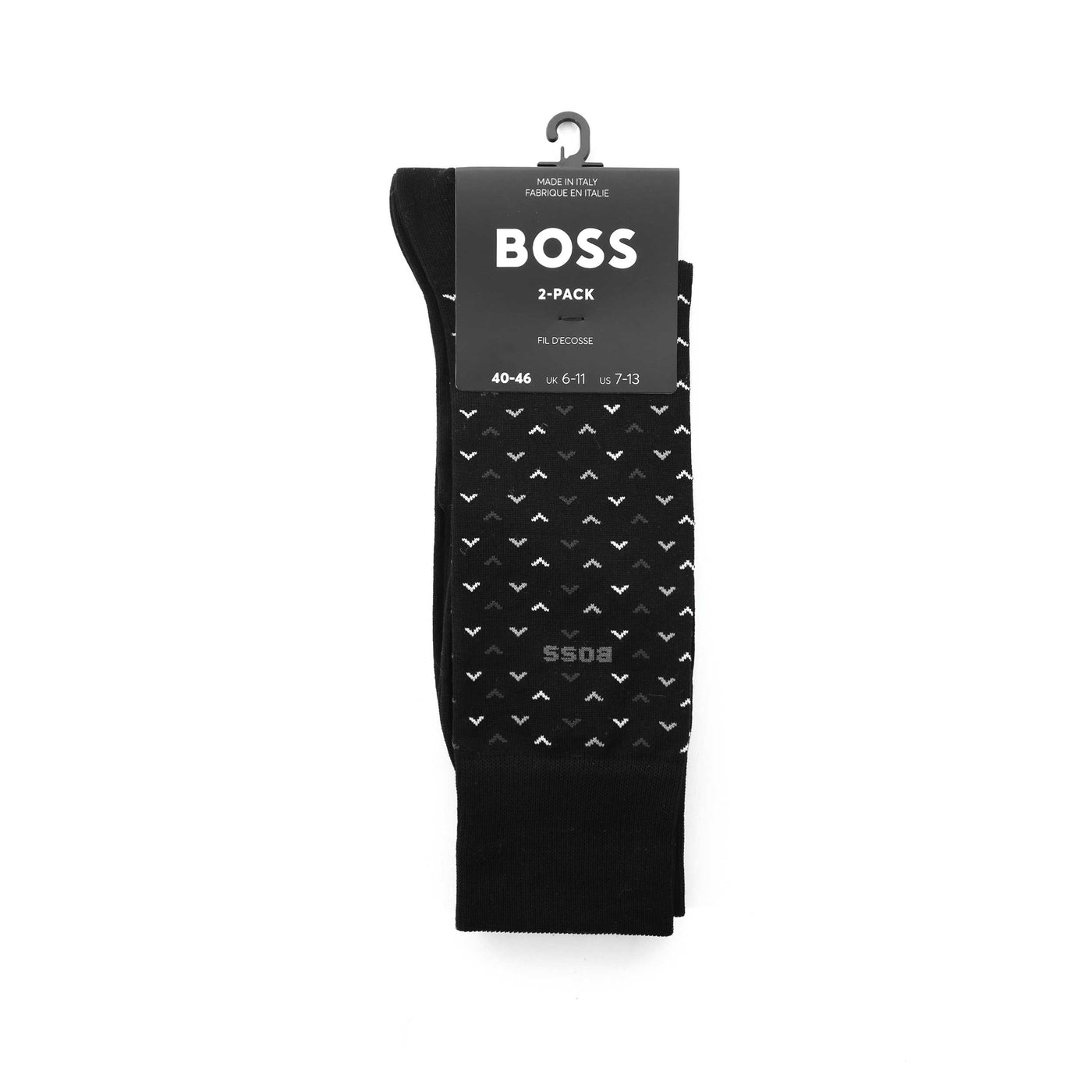 BOSS 2P RS Minipattern MC Sock in Black Pack