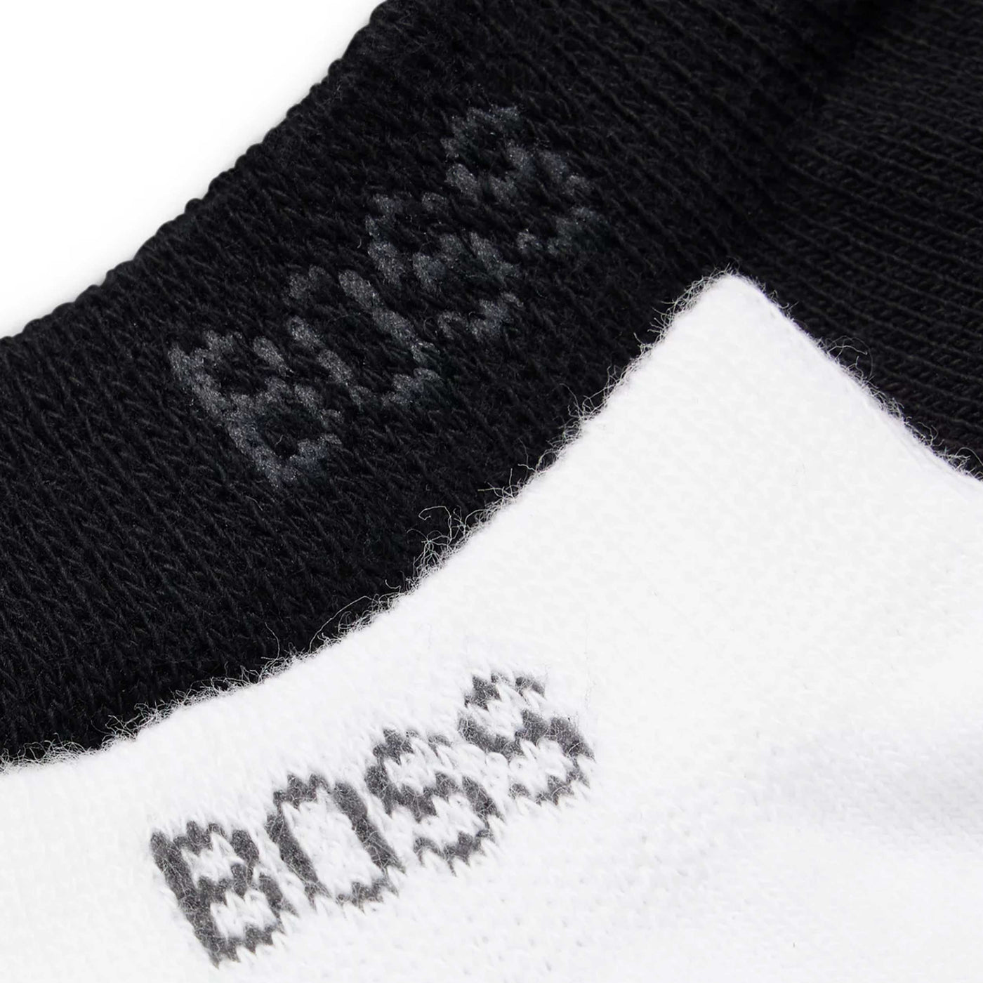 BOSS 5P AS Uni Colour CC Sock in White & Black Logo