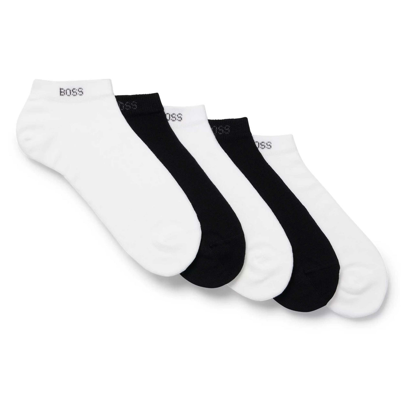 BOSS 5P AS Uni Colour CC Sock in White & Black