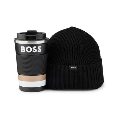 BOSS GBBM Mug Beanie Gift Set in Black