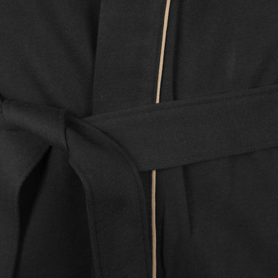 BOSS Iconic Hooded Robe Dressing Gown in Black Belt