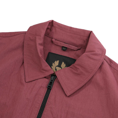 Belstaff Rail Overshirt in Mulberry Collar
