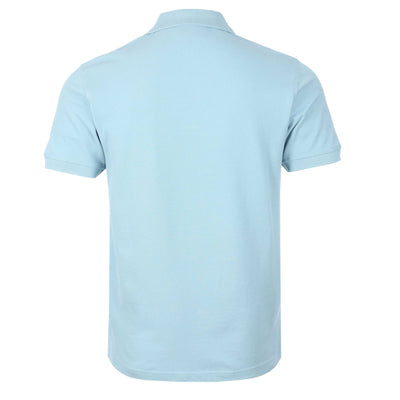 Belstaff Classic Short Sleeve Polo Shirt in Skyline Blue Back