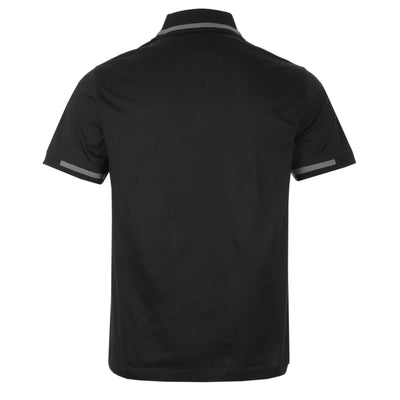 Belstaff Graph Zip Polo Shirt in Black Back