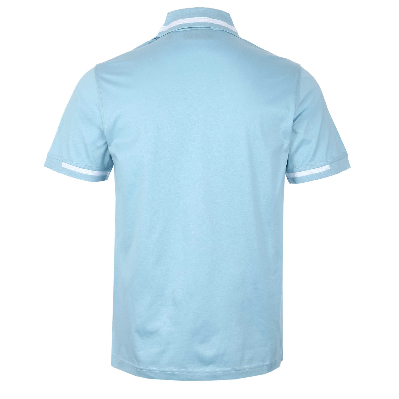 Belstaff Graph Zip Polo Shirt in Skyline Blue Back