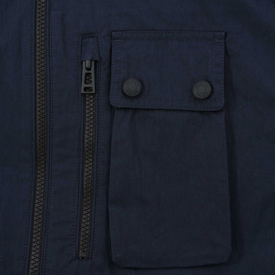 Belstaff Rail Overshirt in Dark Ink Chest Pocket