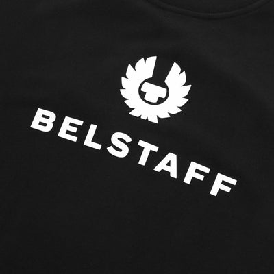 Belstaff Signature Crewneck Sweat Top in Black Logo