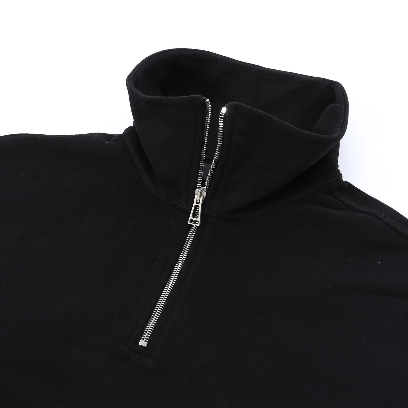Belstaff Signature Quarter Zip Ladies Sweatshirt in Black Zip