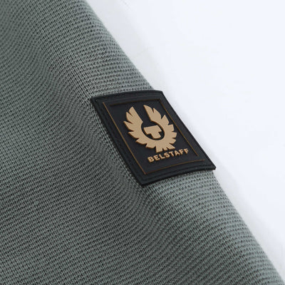 Belstaff Vert Full Zip Cardigan Knitwear in Mineral Green Logo