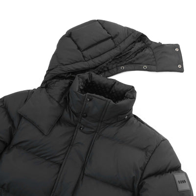 BOSS Donden4 Jacket in Black Detatchable Hood