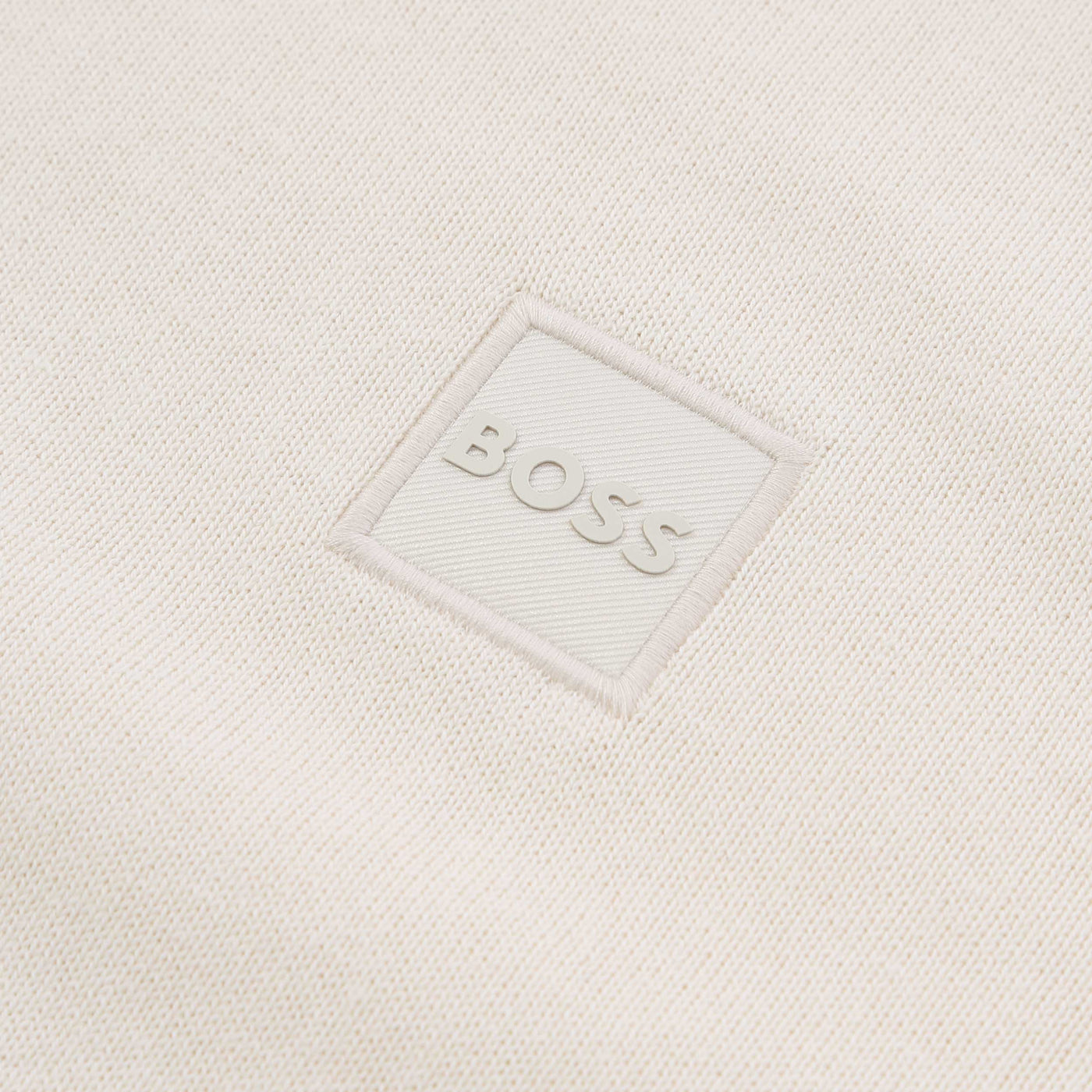 BOSS Kanovano Knitwear in Open White Logo