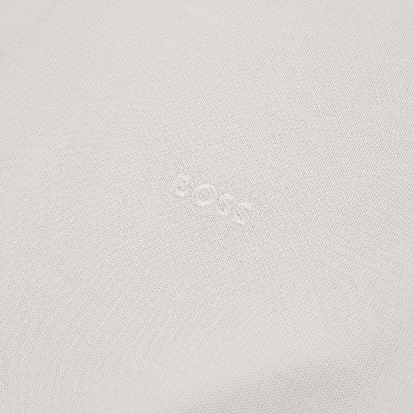 BOSS Bono L Knitwear in Open White logo