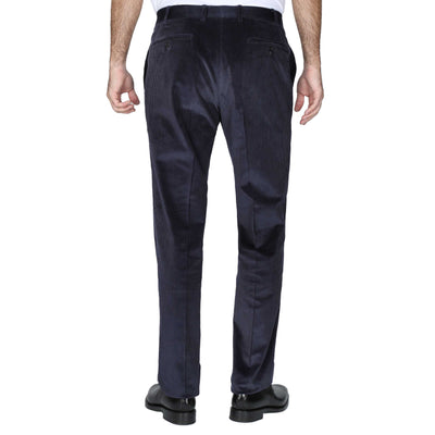 Canali Cord Trouser in Navy Back