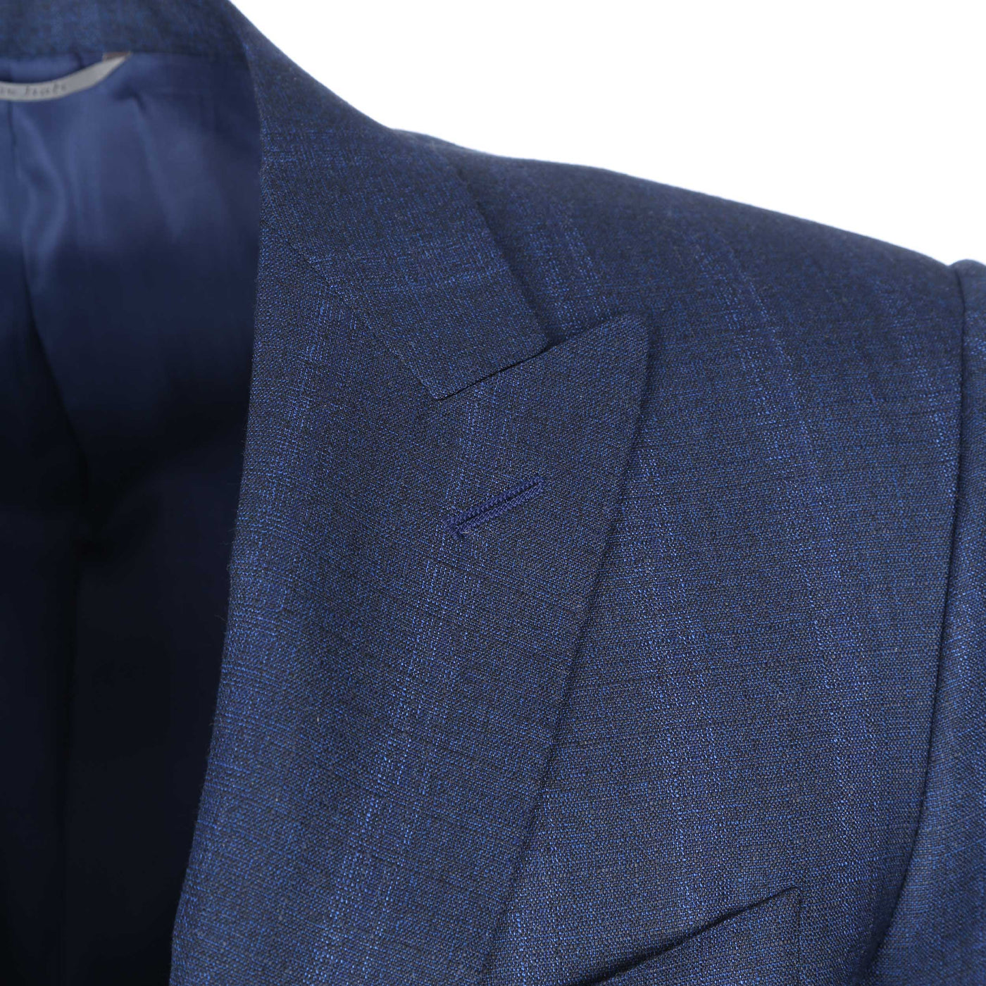 Canali Peak Lapel Milano Suit in Navy Blue Lapel
