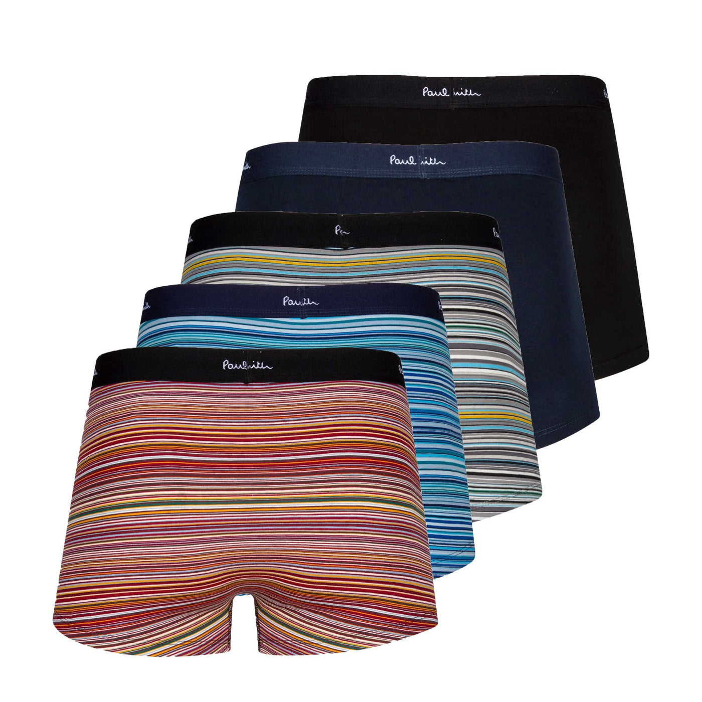 Paul Smith Trunk 5 Pack Signature Underwear in Multi Back