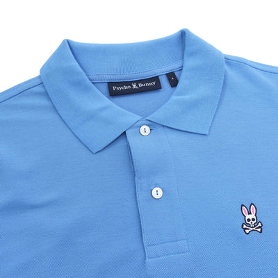 Psycho Bunny Classic Polo Shirt in Marina Blue Collar