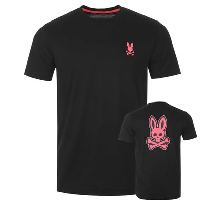 Psycho Bunny Sloan Back Graphic T Shirt in Black