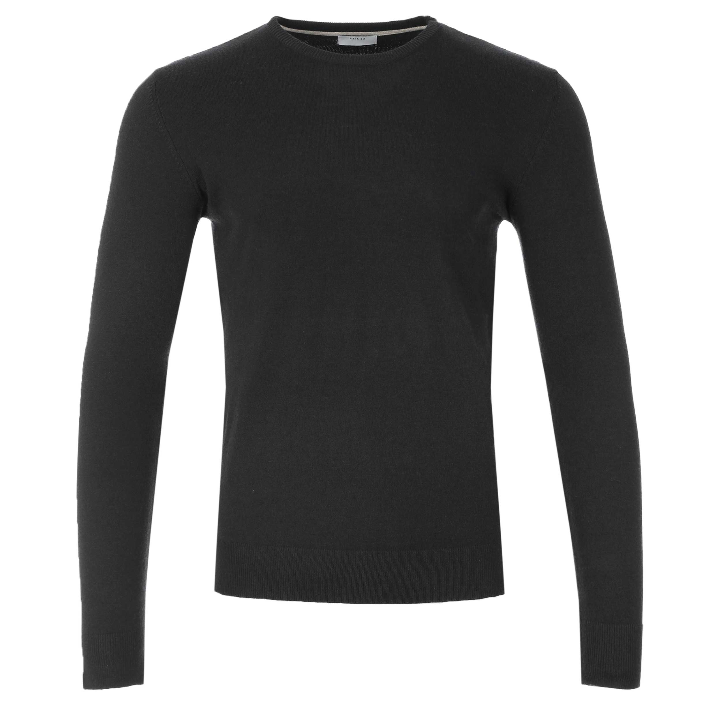Seinse Crew Neck Knitwear in Black Norton Barrie
