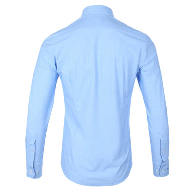 Thomas Maine Canclini Stretch Shirt in Sky Blue Back