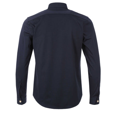 Thomas Maine Stretch Overshirt in Navy Back