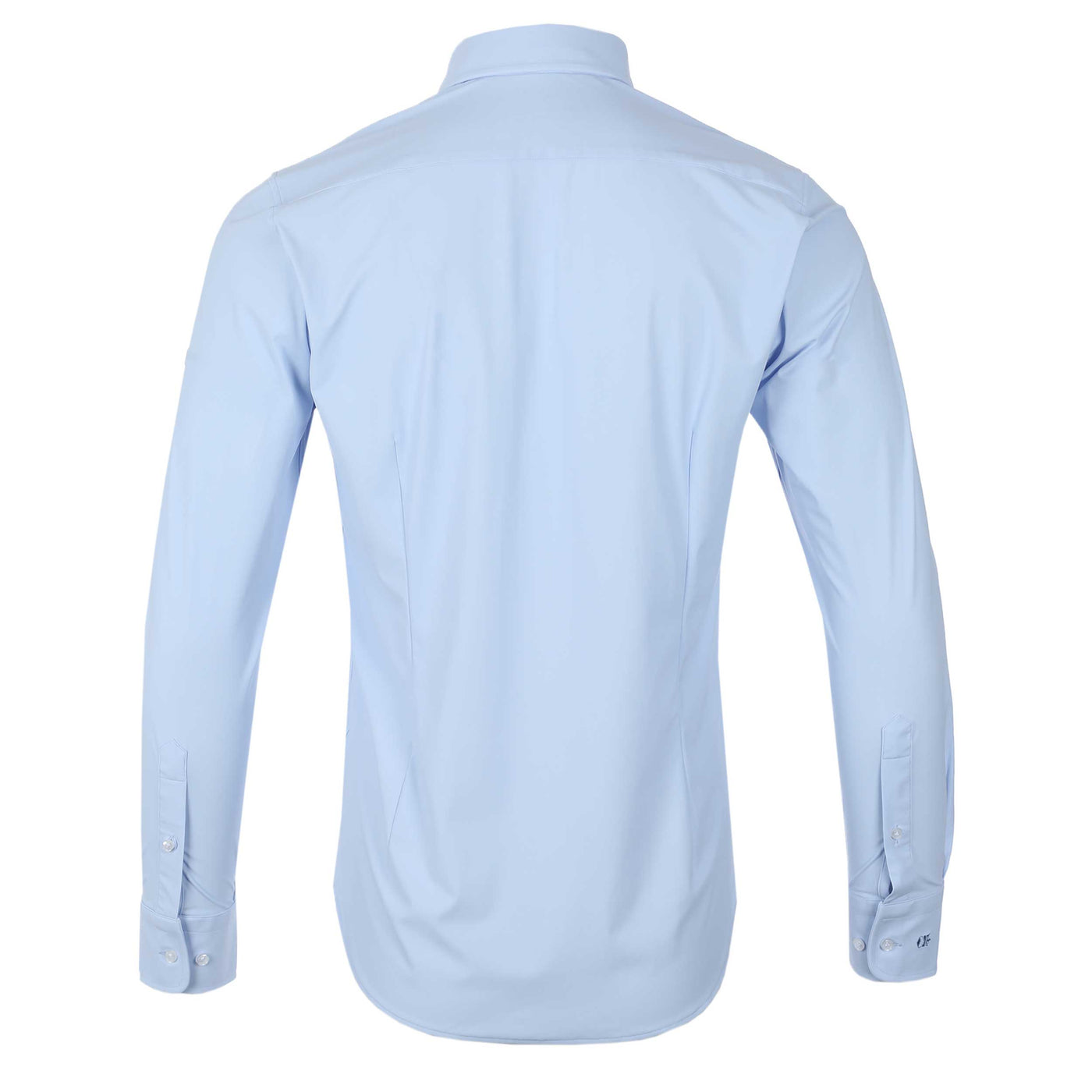 Thomas Maine Tech Luxe Stretch Shirt in Sky Blue Back