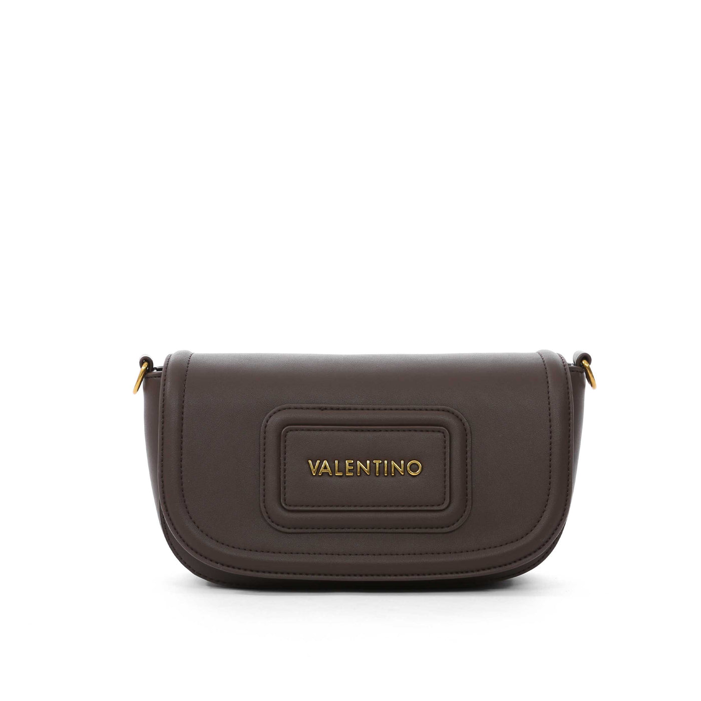 Valentino Bags Snowy RE Ladies Flap Bag in Brown Front