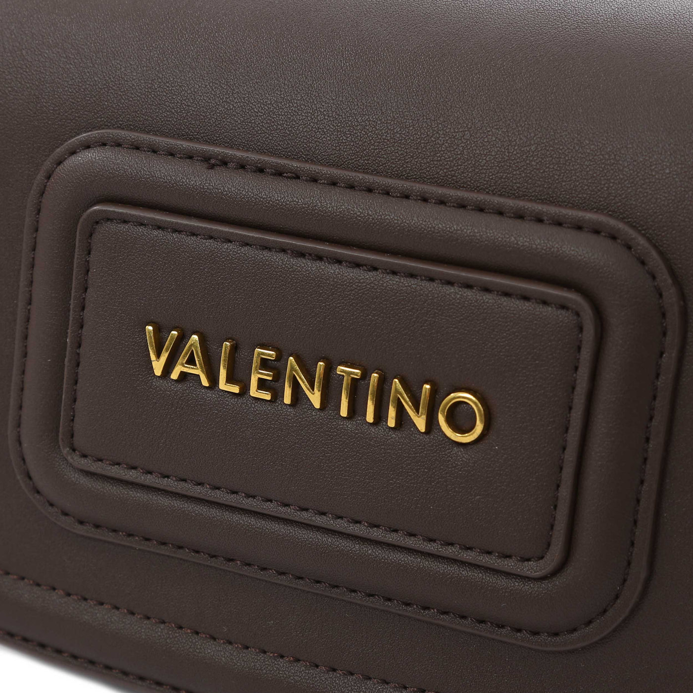Valentino Bags Snowy RE Ladies Flap Bag in Brown Logo