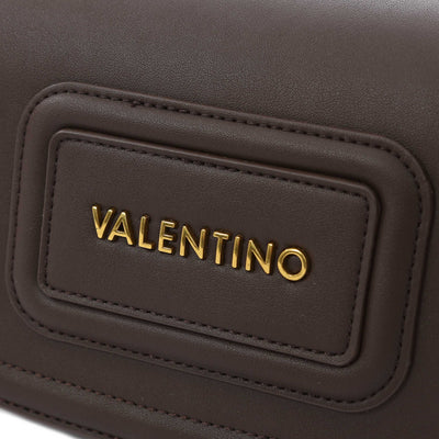 Valentino Bags Snowy RE Ladies Flap Bag in Brown Logo