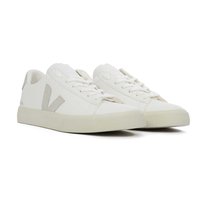 Veja Campo Trainer in Extra White & Natural Suede Pair