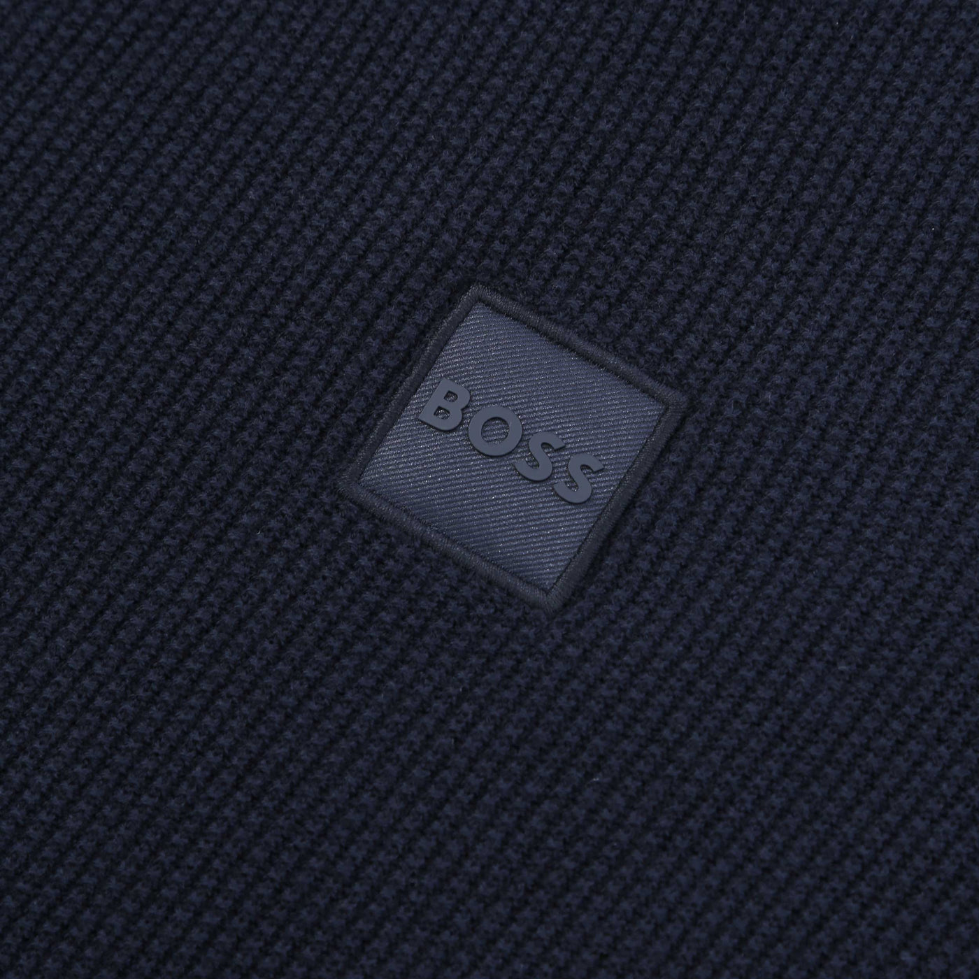 BOSS Kesom Knitwear in Dark Blue Logo