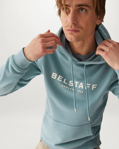 Belstaff 1924 Hooded Sweat Top in Arctic Blue