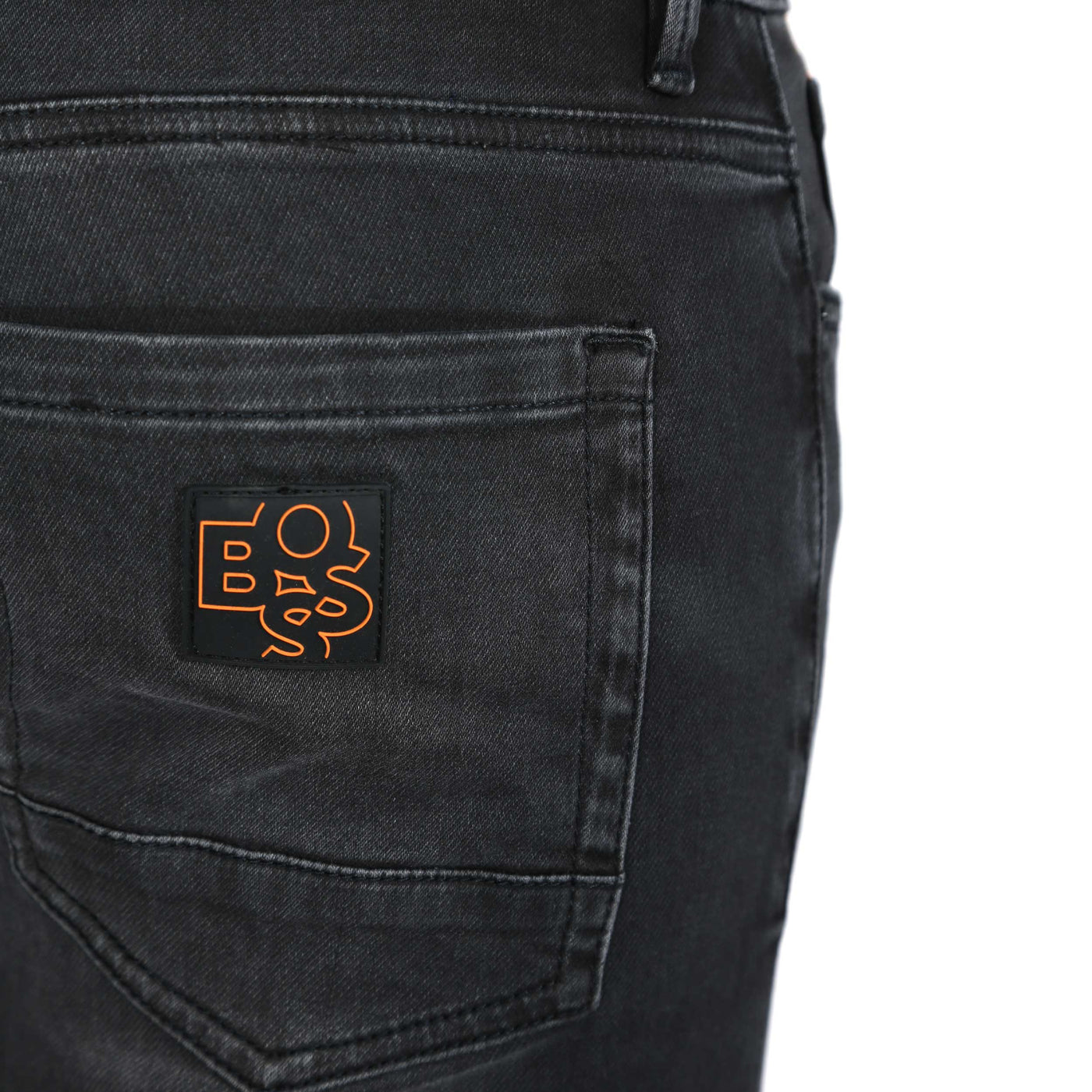 BOSS Charleston BC Jean in Dark Grey Wash Logo