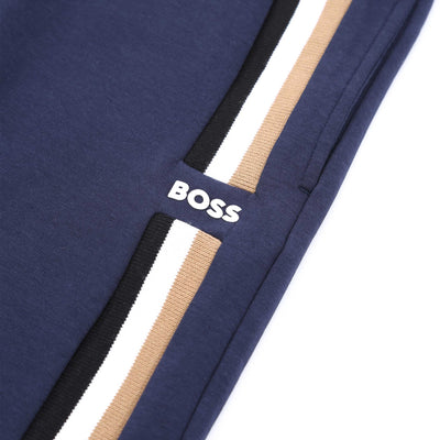 BOSS Kids Multistripe Sweat Short in Navy Logo