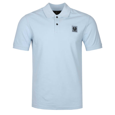 Belstaff Classic Short Sleeve Polo Shirt in Sky Blue