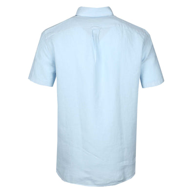 Belstaff Linen Pitch SS Shirt in Sky Blue