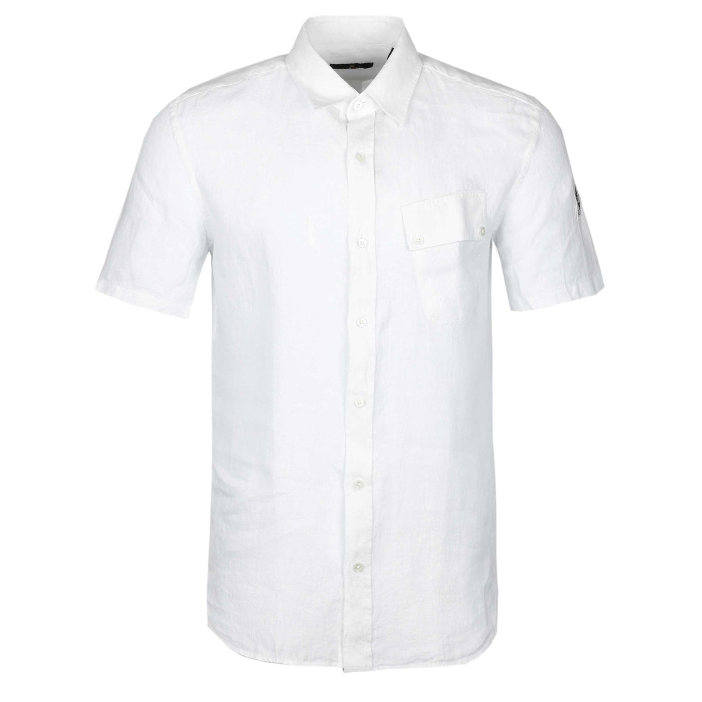 Belstaff Linen Pitch SS Shirt in White