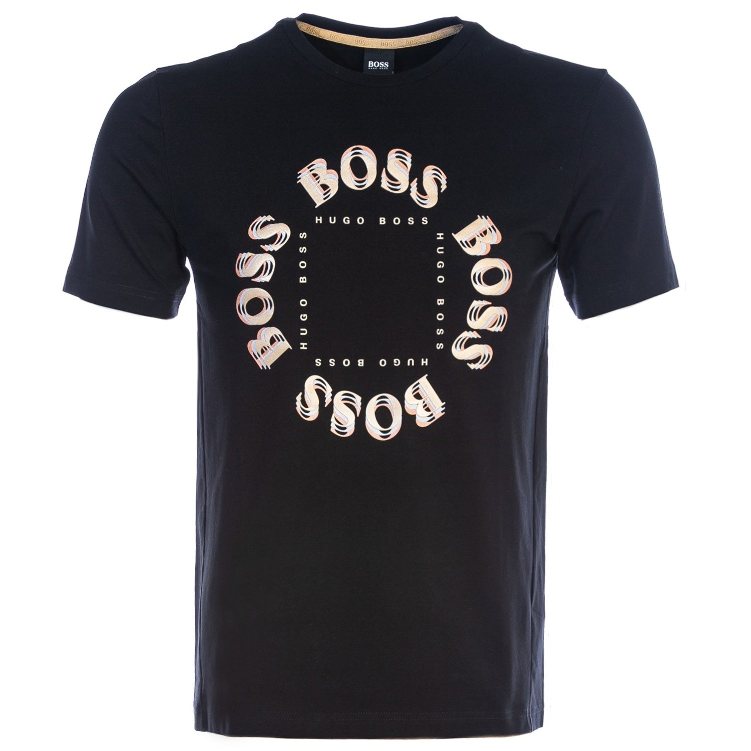 Black and gold boss t shirt online