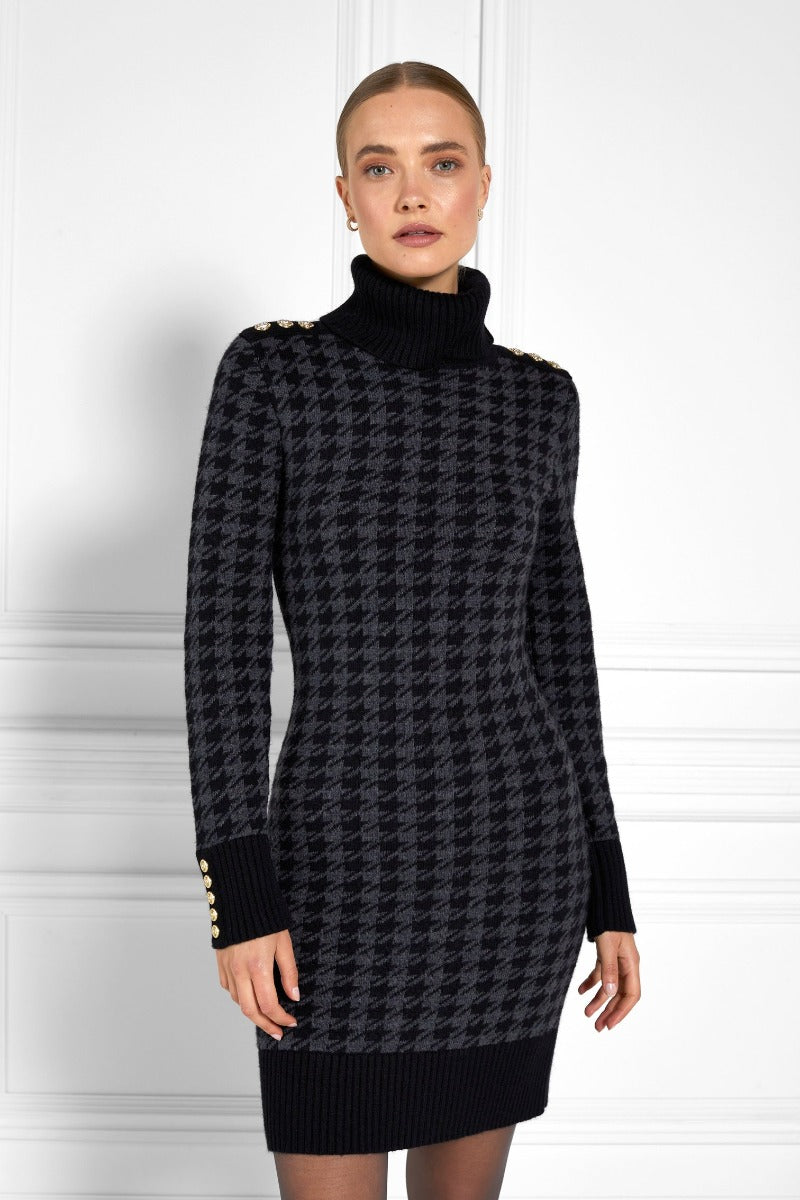 Houndstooth jumper dress outlet