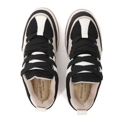 Android Homme AH Skate Trainer in Black Beige Birdseye