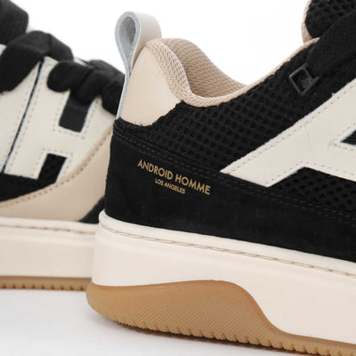 Android Homme AH Skate Trainer in Black Beige Logo