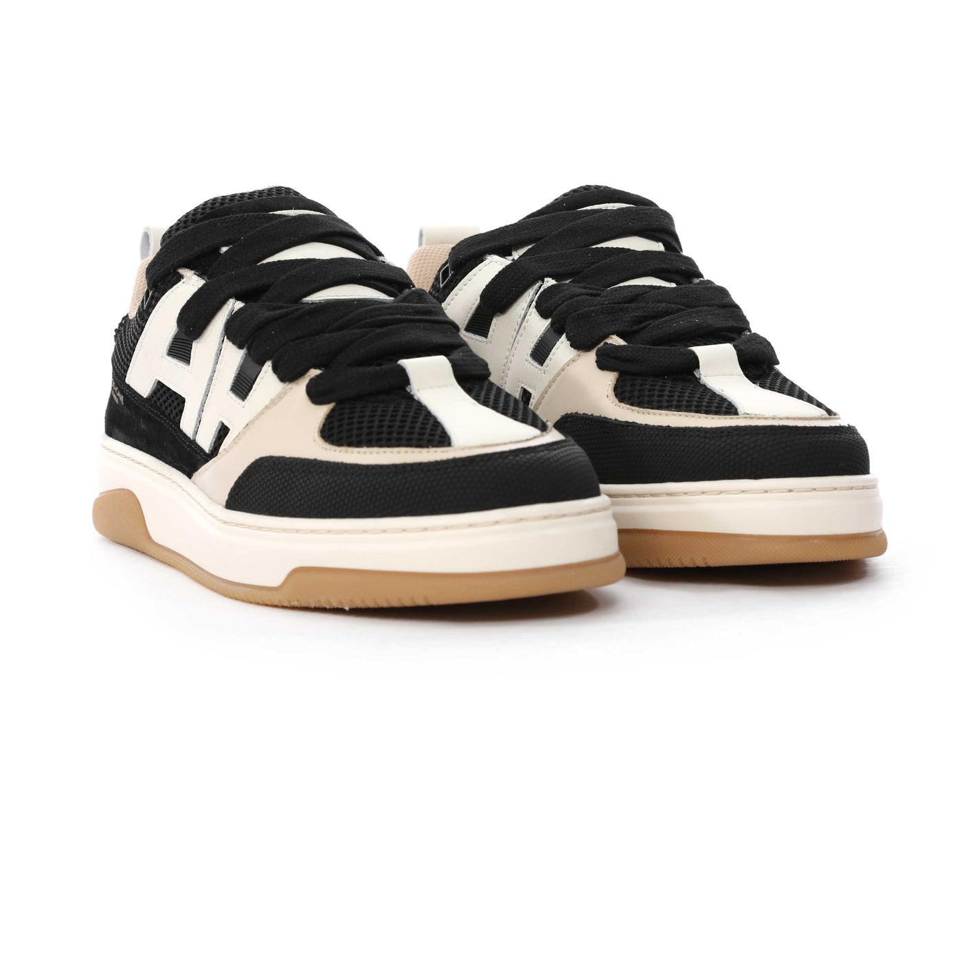 Android Homme AH Skate Trainer in Black Beige Pair