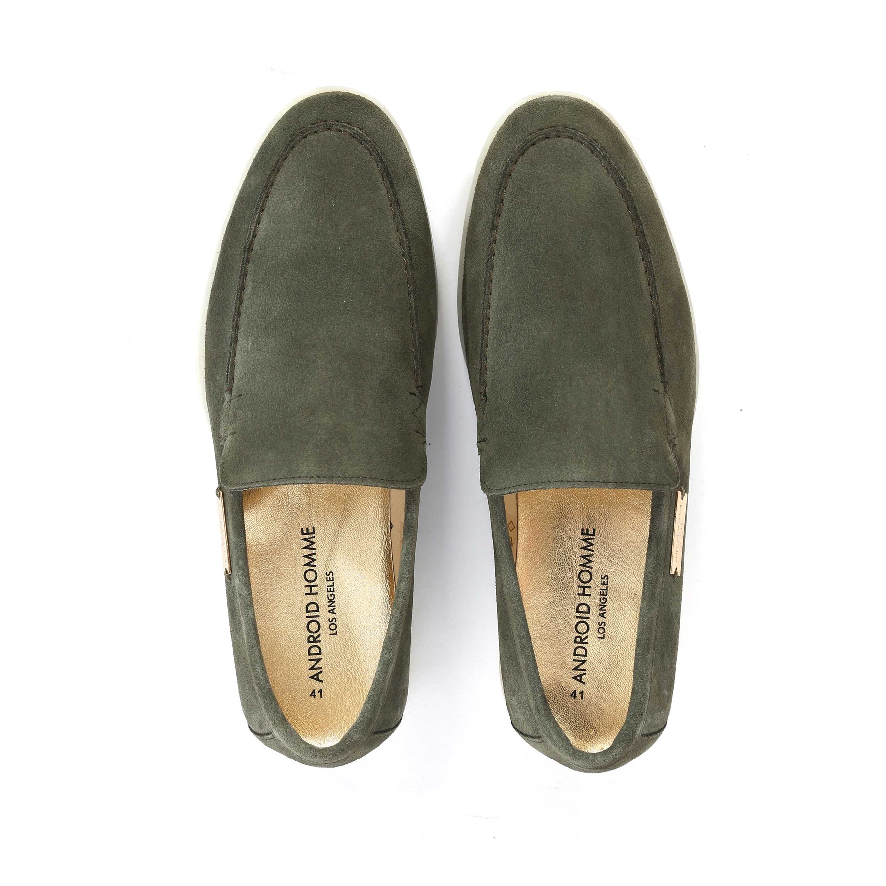 Android Homme Comporta Loafer in Sage Suede I Android Homme – Norton Barrie