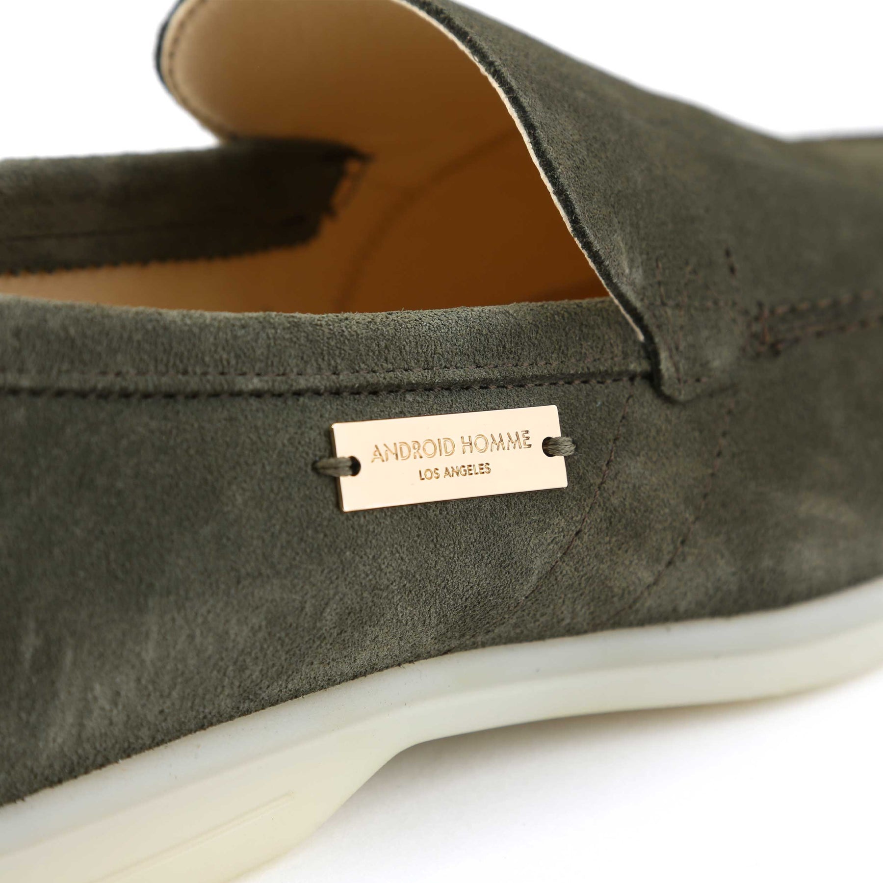 Android Homme Comporta Loafer in Sage Suede I Android Homme – Norton Barrie