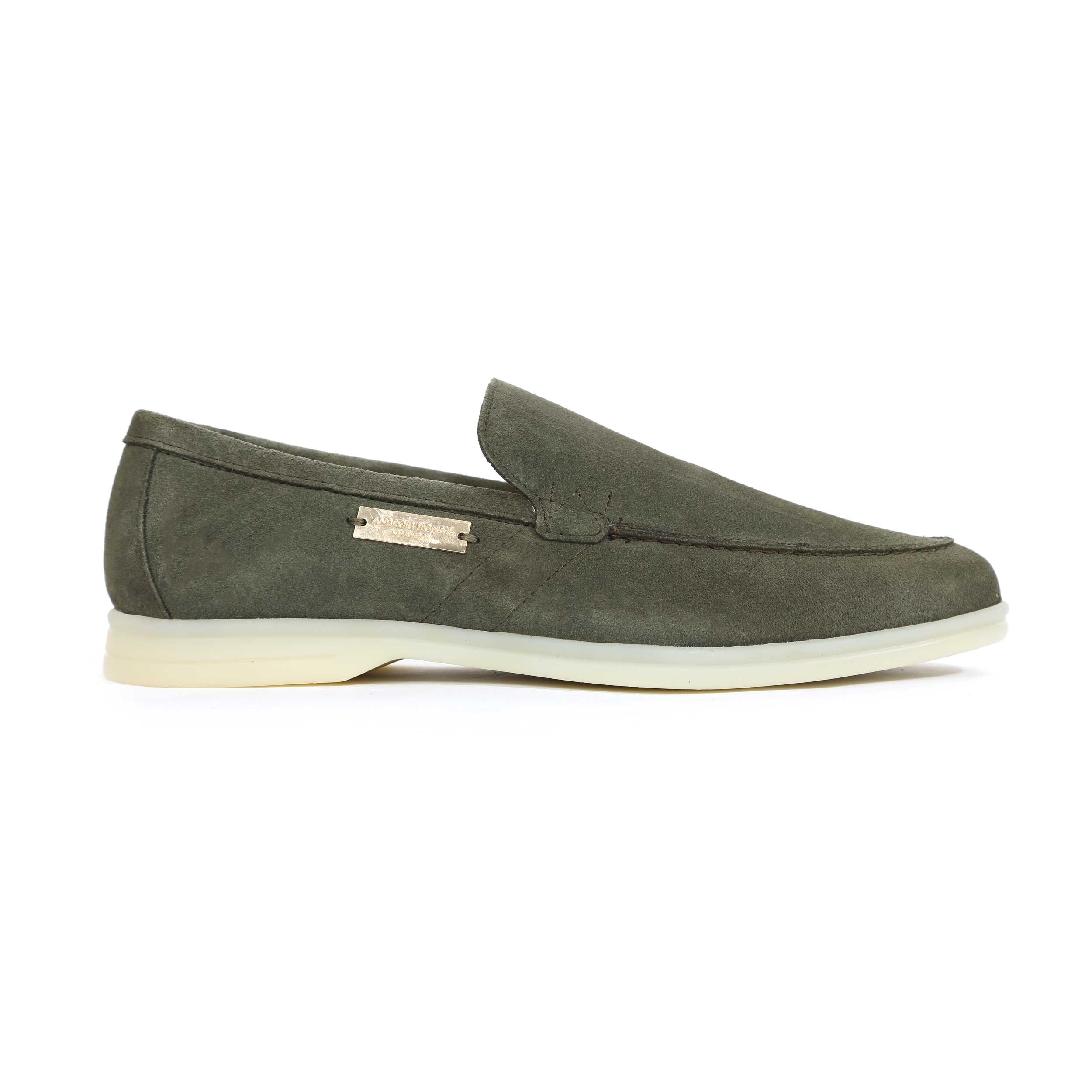 Android Homme Comporta Loafer in Sage Suede I Android Homme – Norton Barrie