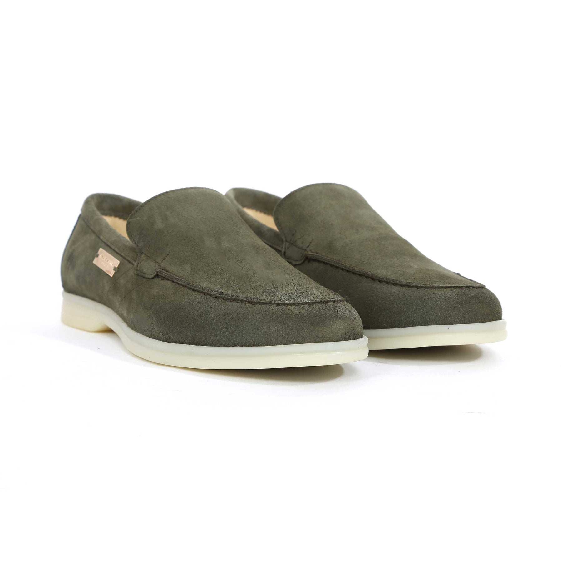 Android Homme Comporta Loafer in Sage Suede I Android Homme – Norton Barrie