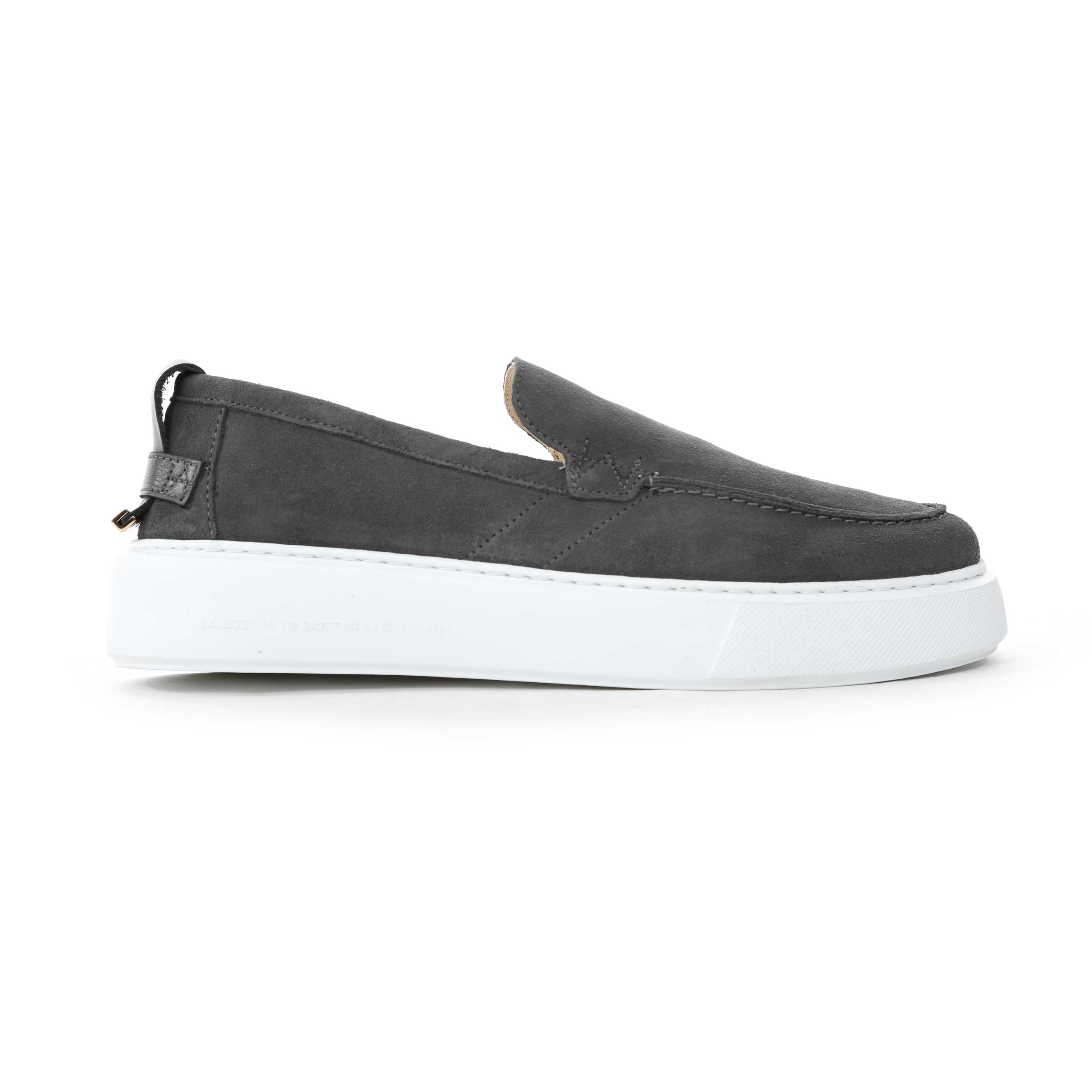 Android Homme Oversized Suede Loafer in Grey