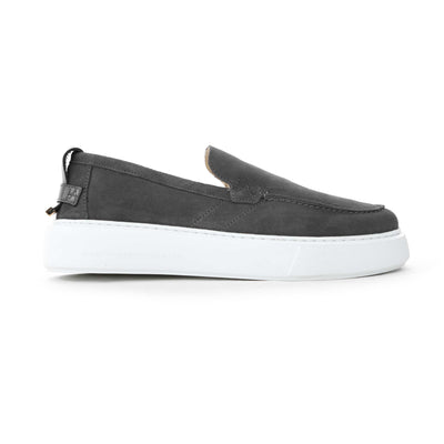 Android Homme Oversized Suede Loafer in Grey