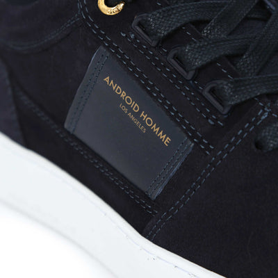 Android Homme Point Dume Low Trainer in Caiman Croc Navy Logo
