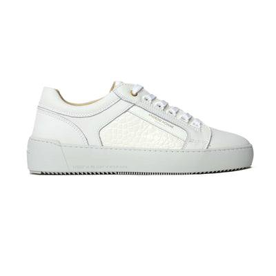 Android Homme Venice Patent Croc Trainer in White